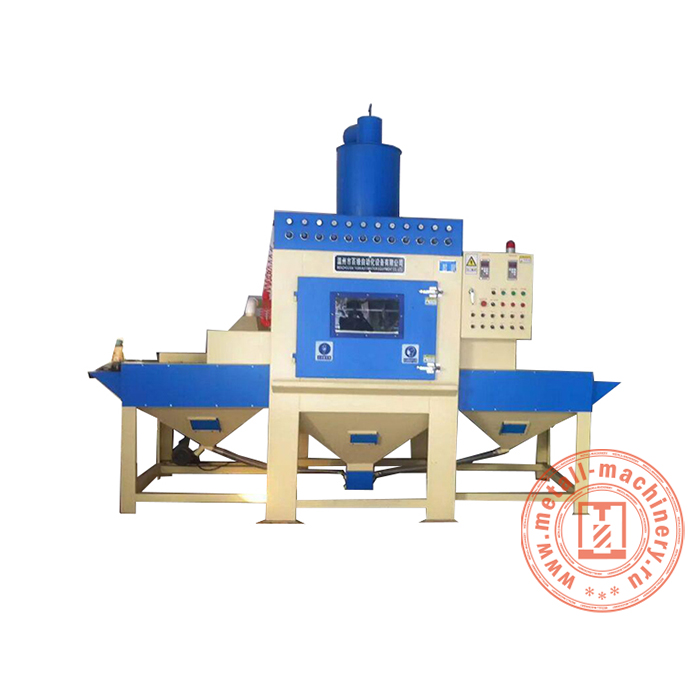 Конвейерная автоматическая пескоструйная камера KF-3515-16A