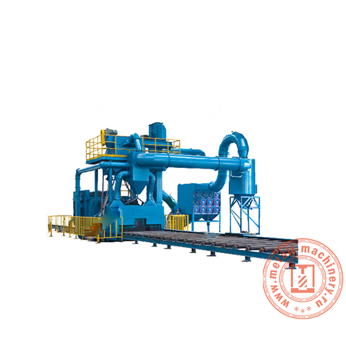 Дробеметная установка для очистки стальных листов Q698