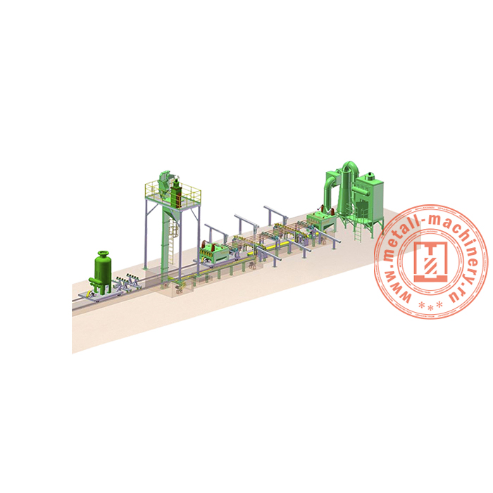 Дробеметная установка для внутренней очистки трубы QGN60-180