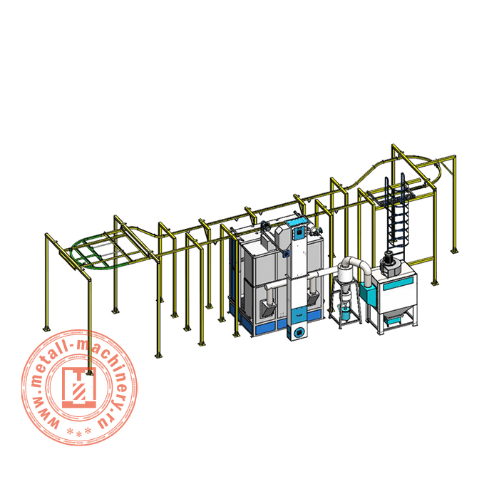 Автоматическая подвесная пескоструйная машина MZ-XGWB1820-8A