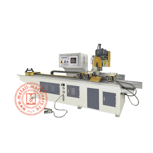 Автоматический станок для резки металлических труб с вращающимся узлом KX-450CNC