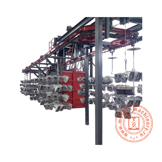 Проходная дробеметная установка подвесного типа QT3710